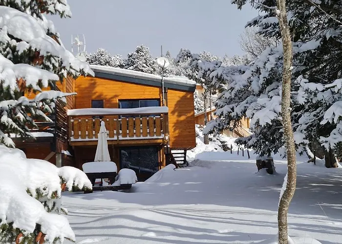Chalé La Cora Classe 4 Etoiles Pied Des Pistes Font-romeu P2000, Box Wifi Bolquere Pyrenees 2000